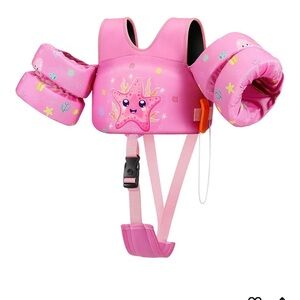 Kids' Pink Starfish Swim Vest